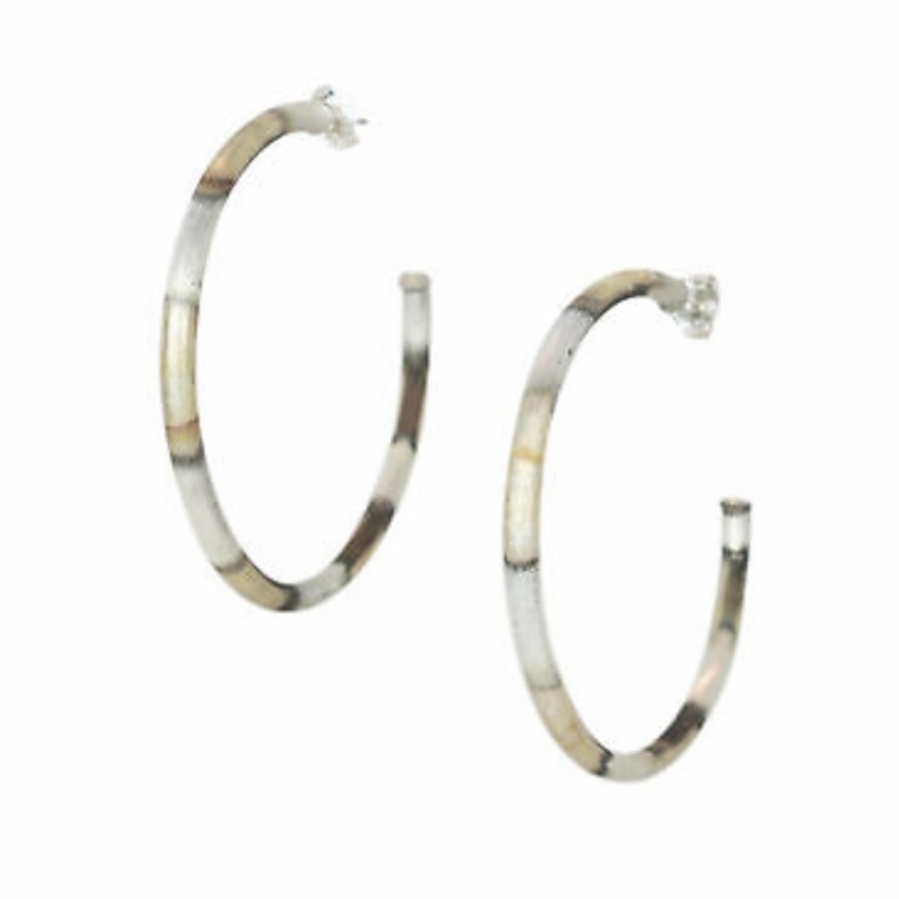 Sheila fajil hoops next to brand new, only worn 2x